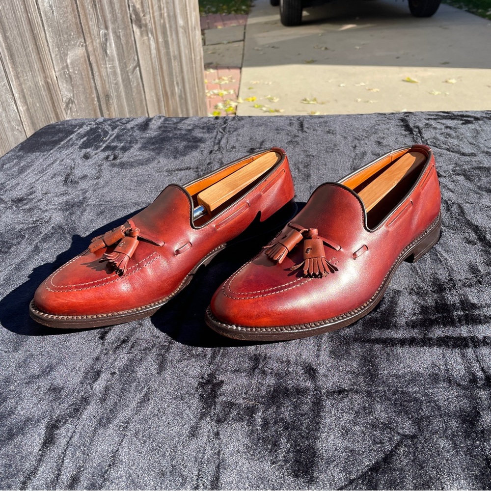 Allen Edmonds 9D Grayson 8267 Tassel Loafer Brown Calfskin *Made in USA*